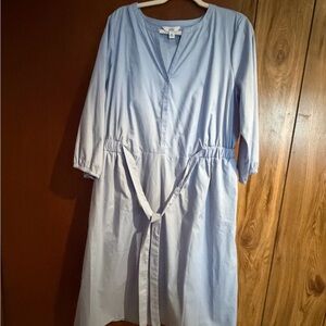 Croft & Barrow Light Blue Long Sleeve Dress